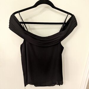 T Alexander Wang Silk off the shoulder shirt, Size 4